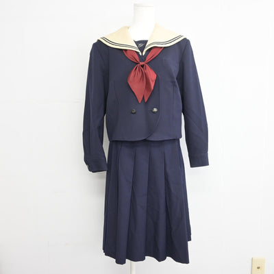 【中古】千葉県 千葉日本大学第一中学校 女子制服 3点 (セーラー服・スカート) sf097672
