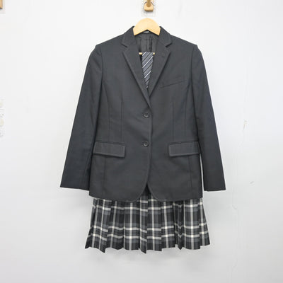 【中古】神奈川県 平塚中等教育学校 女子制服 3点 (ブレザー・スカート) sf097682
