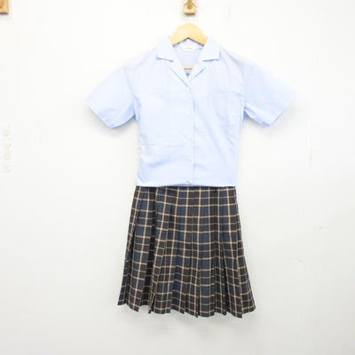 【中古】東京都 愛国学園 愛国高等学校 女子制服 2点 (シャツ・スカート) sf097688