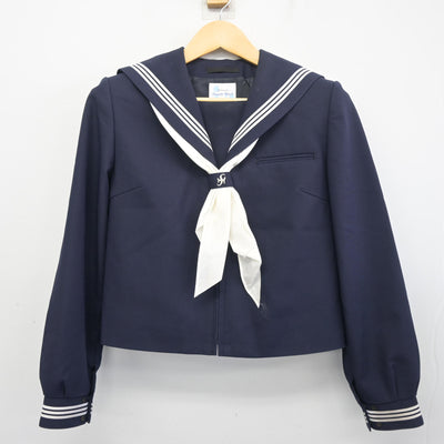 【中古】富山県 藤ノ木中学校 女子制服 3点 (セーラー服・スカート) sf097691