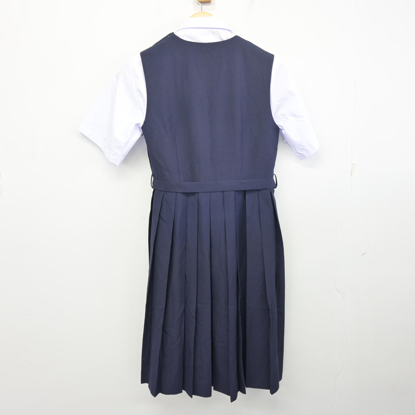 【中古】千葉県 豊四季中学校 女子制服 3点 (ジャンパースカート・シャツ) sf097699