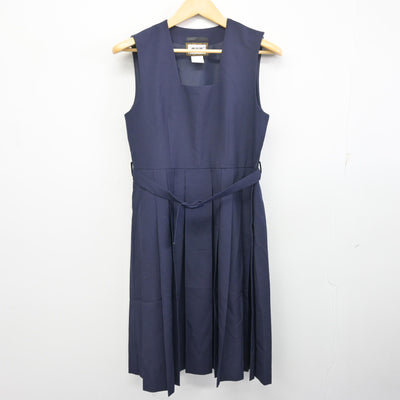 【中古】千葉県 豊四季中学校 女子制服 3点 (ジャンパースカート・シャツ) sf097699