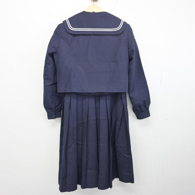 【中古】千葉県 豊四季中学校 女子制服 4点 (セーラー服・ジャンパースカート) sf097700