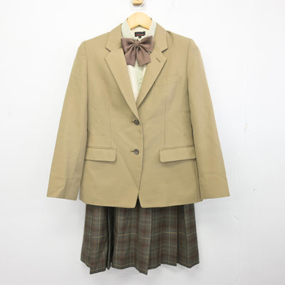 【中古】群馬県  高崎経済大学附属高等学校 女子制服 4点 (ブレザー・シャツ・スカート) sf097706