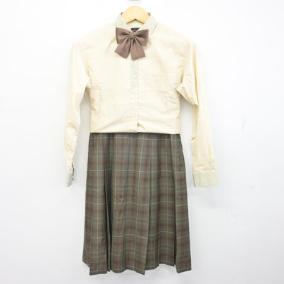 【中古】群馬県  高崎経済大学附属高等学校 女子制服 4点 (ブレザー・シャツ・スカート) sf097706