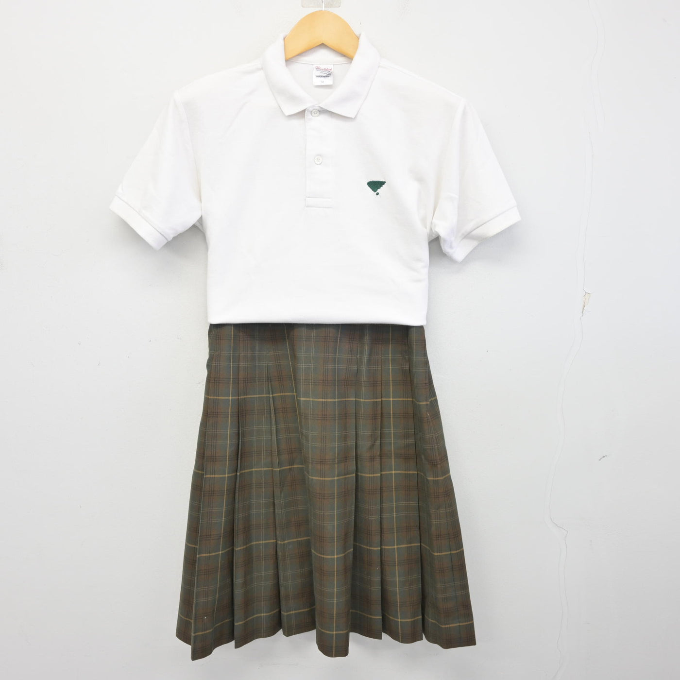 【中古】群馬県  高崎経済大学附属高等学校 女子制服 2点 (シャツ・スカート) sf097708