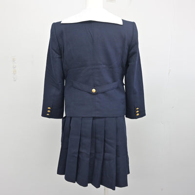 【中古】岡山県 就実高等学校 女子制服 4点 (ブレザー・ベスト・セーラー服・スカート) sf097713