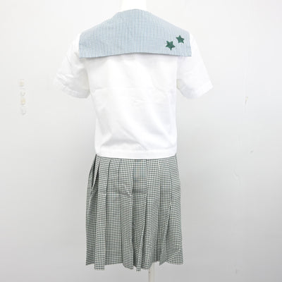 【中古】岡山県 就実高等学校 女子制服 2点 (セーラー服・スカート) sf097714
