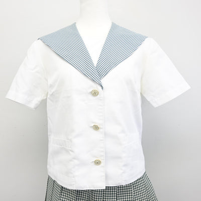 【中古】岡山県 就実高等学校 女子制服 2点 (セーラー服・スカート) sf097714
