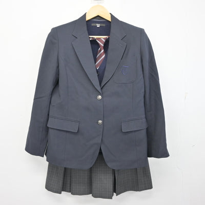 【中古】東京都 大成高等学校 女子制服 4点 (ブレザー・ニット・スカート) sf097723