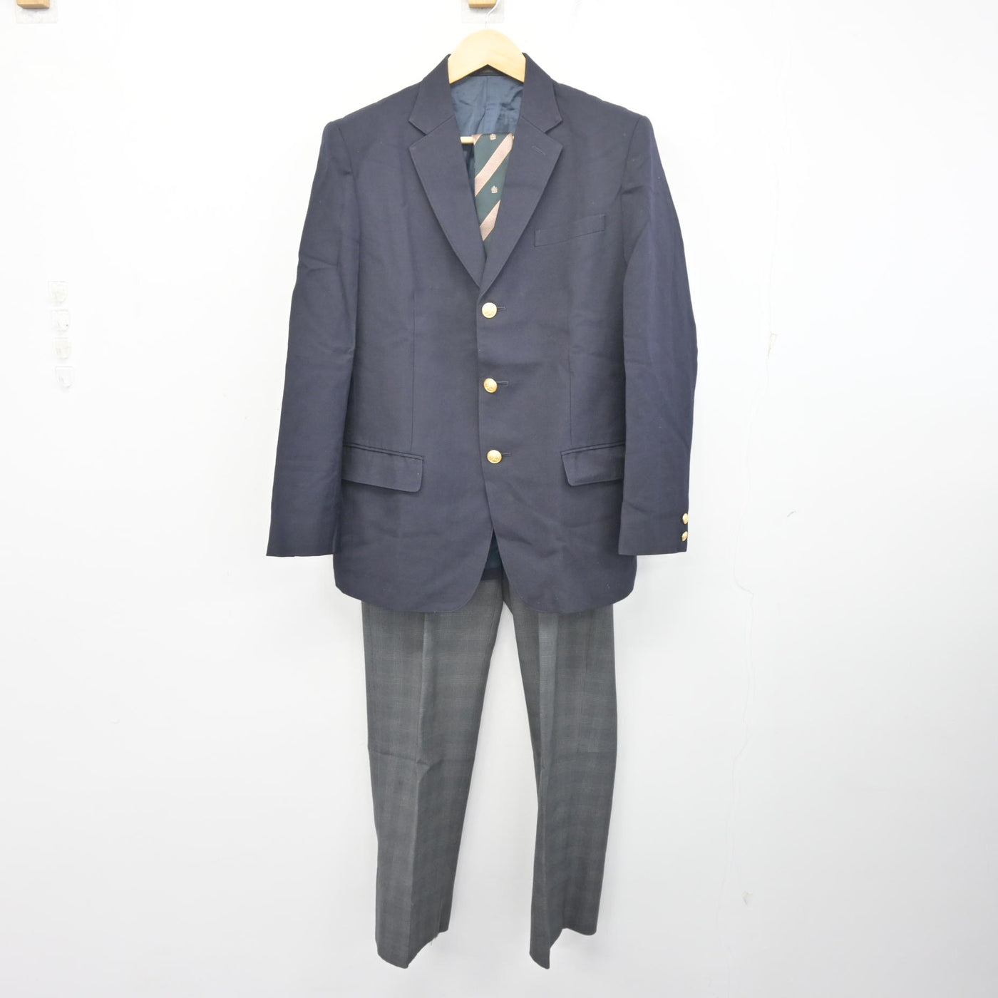 【中古】東京都 杉並総合高等学校 男子制服 3点 (ブレザー・ズボン) sf097727