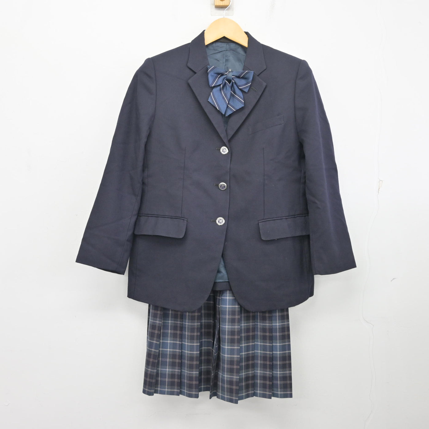【中古】東京都 芦花高等学校 女子制服 3点 (ブレザー・スカート) sf097730
