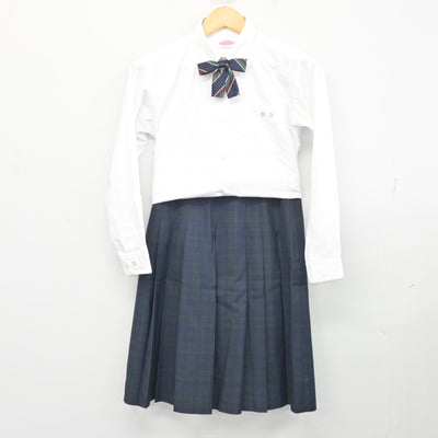 【中古】岐阜県 各務原西高等学校 女子制服 5点 (ブレザー・ベスト・シャツ・スカート) sf097731
