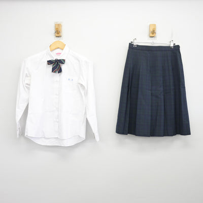【中古】岐阜県 各務原西高等学校 女子制服 5点 (ブレザー・ベスト・シャツ・スカート) sf097731