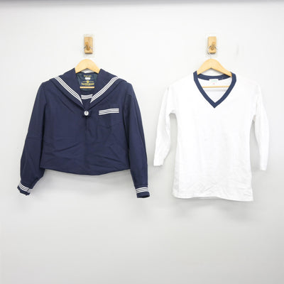 【中古】兵庫県 姫路市立東中学校 女子制服 3点 (セーラー服・その他アイテム・スカート) sf097734