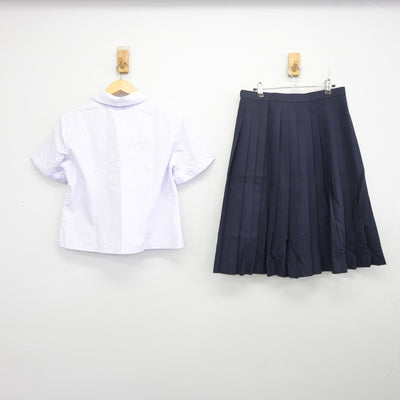 【中古】兵庫県 飾磨高等学校 女子制服 2点 (シャツ・スカート) sf097741