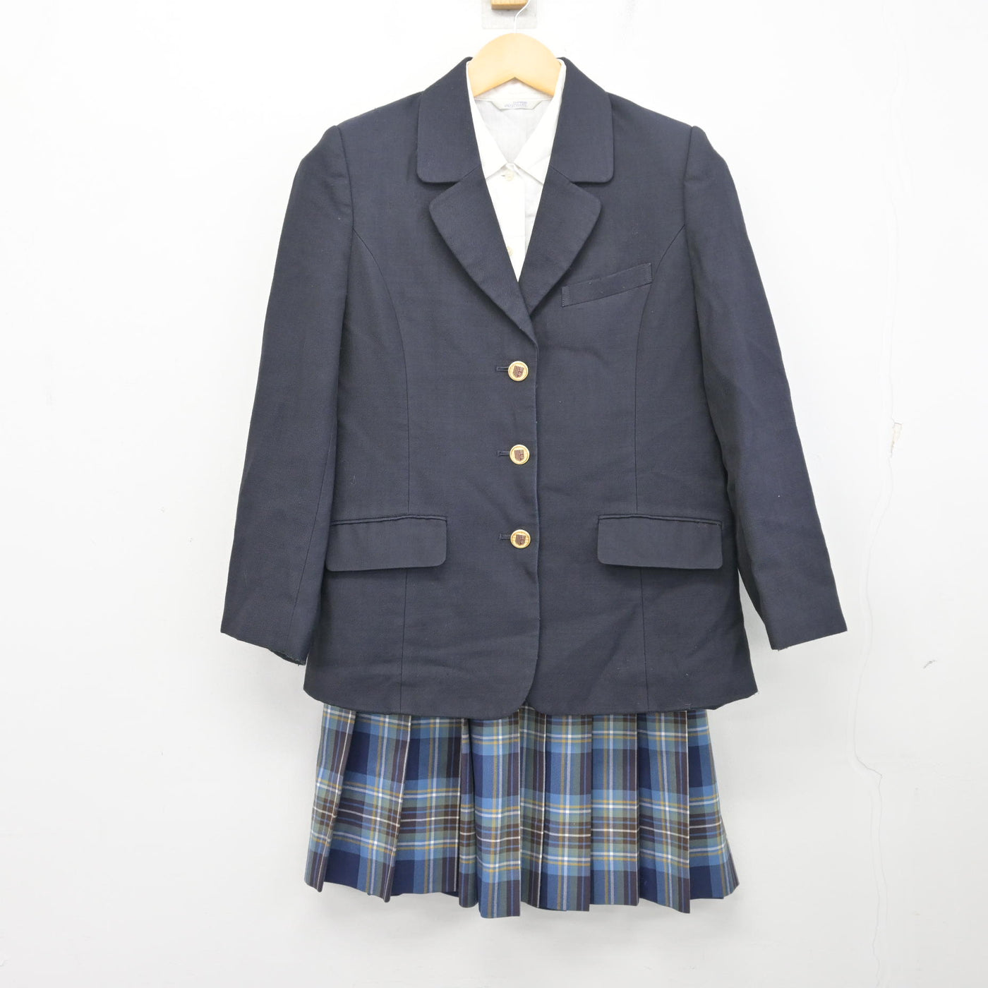 【中古】佐賀県 鳥栖商業高等学校 女子制服 3点 (ブレザー・シャツ・スカート) sf097749