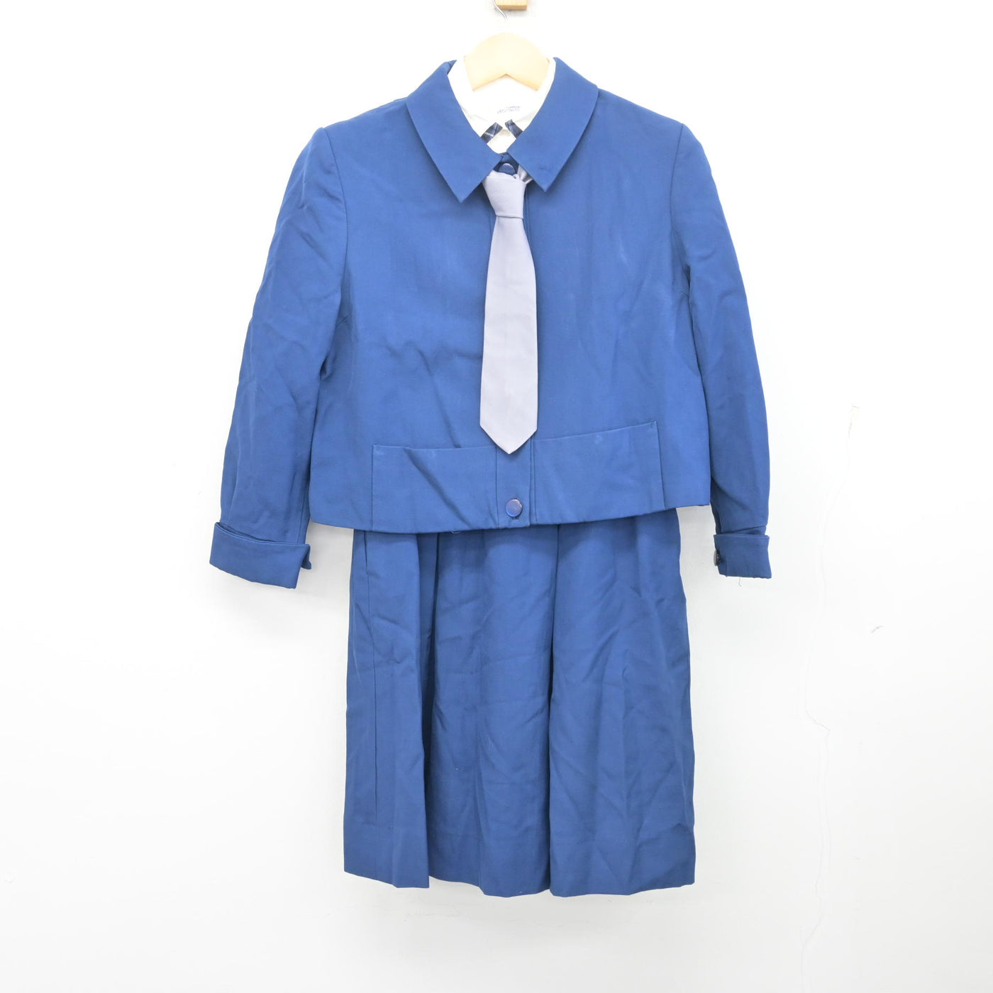 【中古】茨城県 茨城キリスト教学園高等学校 女子制服 4点 (ブレザー・シャツ・ジャンパースカート) sf097753