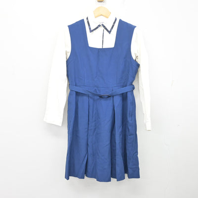 【中古】茨城県 茨城キリスト教学園高等学校 女子制服 4点 (ブレザー・シャツ・ジャンパースカート) sf097753