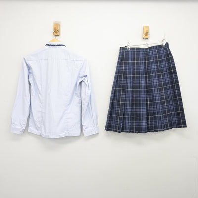 【中古】茨城県 茨城キリスト教学園高等学校 女子制服 2点 (シャツ・スカート) sf097754