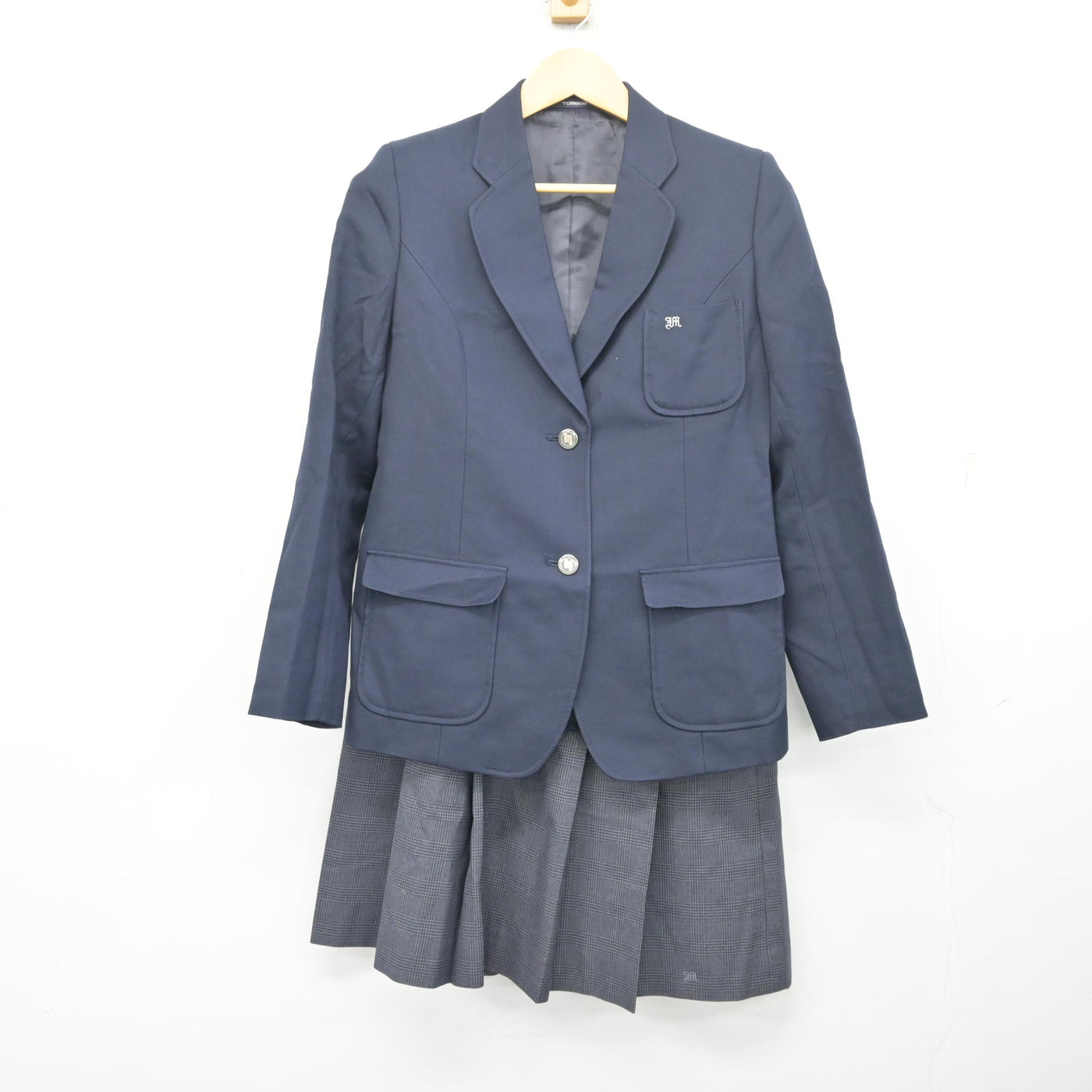 【中古】愛知県 緑高等学校 女子制服 2点 (ブレザー・スカート) sf097759