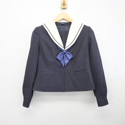 【中古】岐阜県 大垣商業高等学校 女子制服 3点 (セーラー服・スカート) sf097776