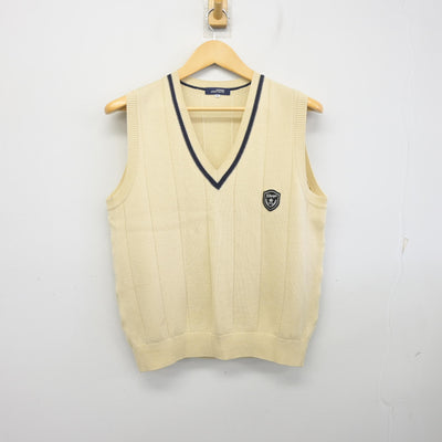 【中古】京都府 北嵯峨高等学校 女子制服 3点 (ニットベスト・スカート) sf097778