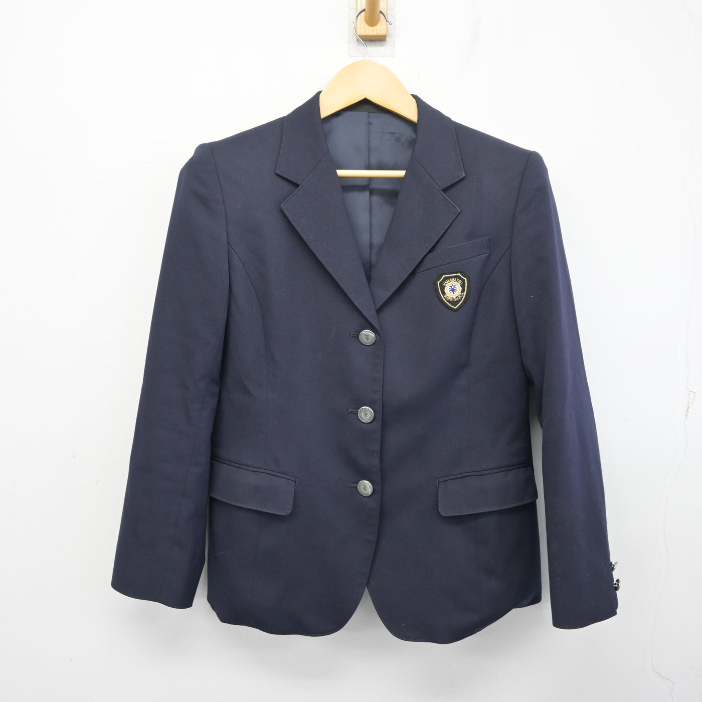 【中古】静岡県 浜松市立高等学校 女子制服 4点 (ブレザー・シャツ・スカート) sf097792