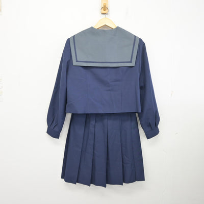 【中古】神奈川県 鵜野森中学校 女子制服 3点 (セーラー服・スカート) sf097796