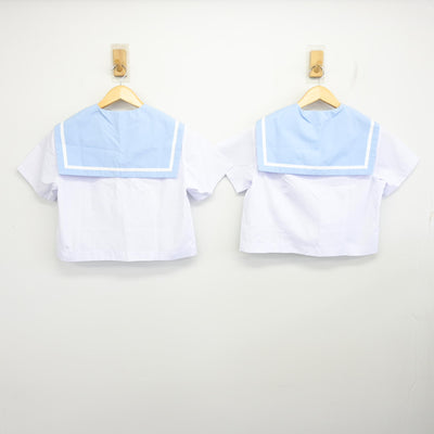 【中古】神奈川県 鵜野森中学校 女子制服 3点 (セーラー服・スカート) sf097797