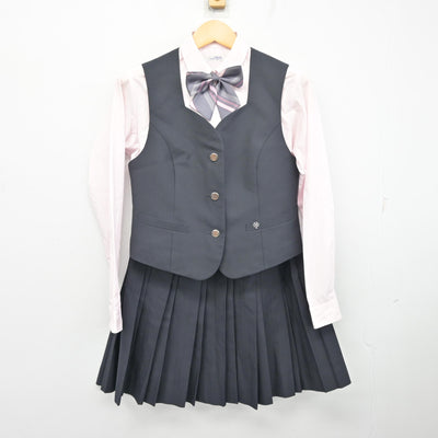 【中古】長野県 飯田女子高等学校 女子制服 5点 (ブレザー・ベスト・シャツ・スカート) sf097824