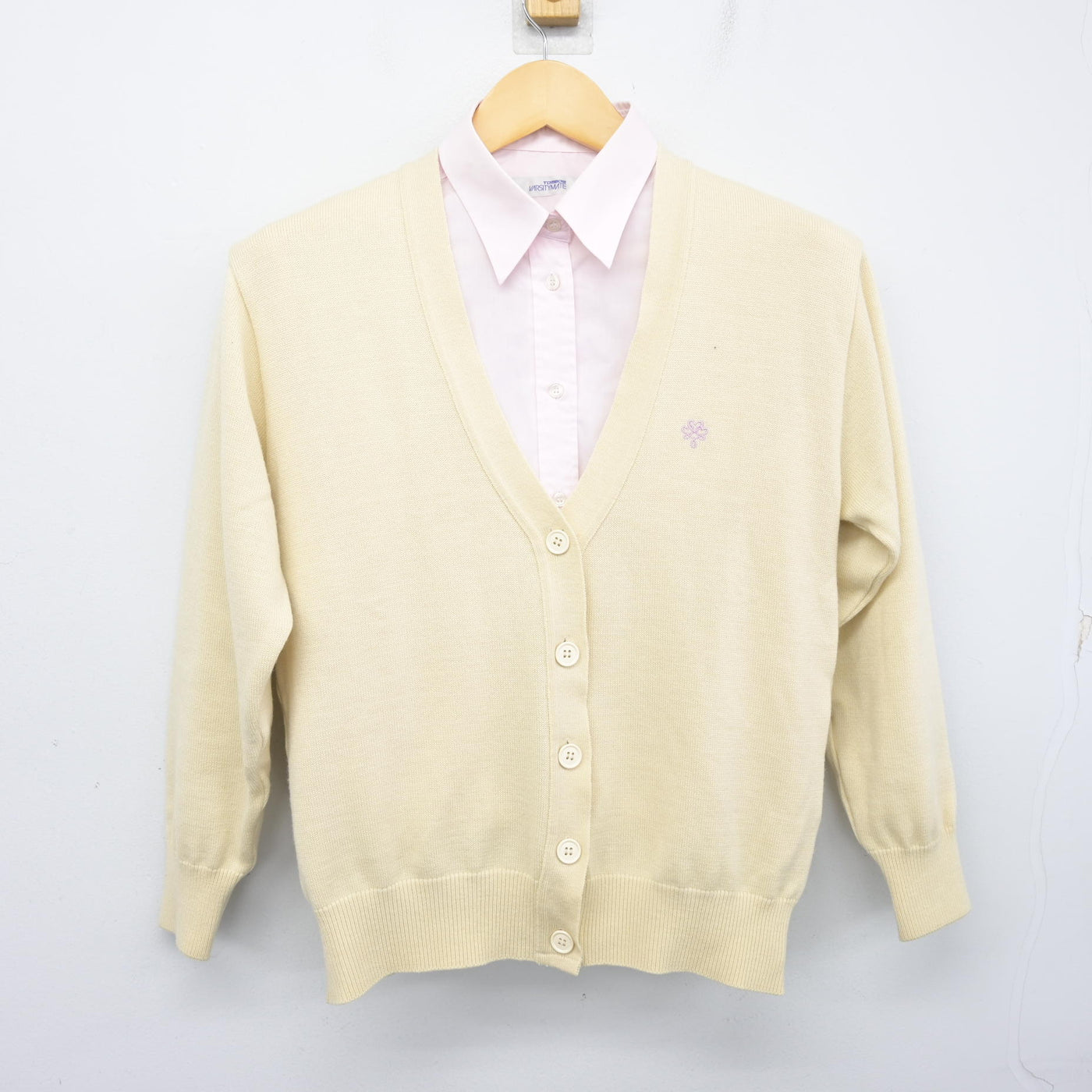 【中古】長野県 飯田女子高等学校 女子制服 2点 (ニット・シャツ) sf097825
