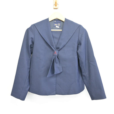 【中古】福島県 福島第四中学校 女子制服 2点 (セーラー服・スカート) sf097850