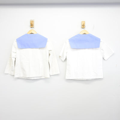 【中古】福島県 福島第四中学校 女子制服 3点 (セーラー服・セーラー服・スカート) sf097851