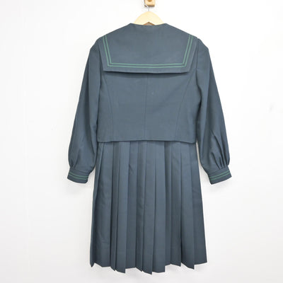 【中古】福岡県 西南学院中学校 女子制服 3点 (セーラー服・ジャンパースカート) sf097853