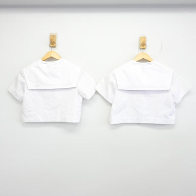 【中古】福岡県 筑紫女学園中学校 女子制服 2点 (セーラー服) sf097858