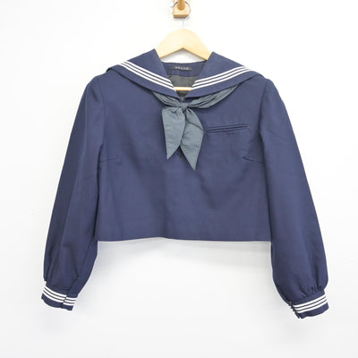 【中古】福岡県 筑紫女学園高等学校 女子制服 3点 (セーラー服・ジャンパースカート) sf097859