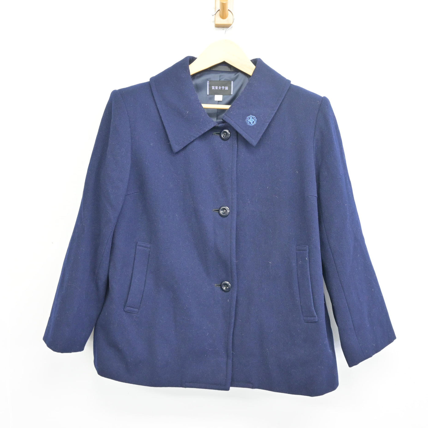 【中古】福岡県 筑紫女学園高等学校 女子制服 1点 (コート) sf097863