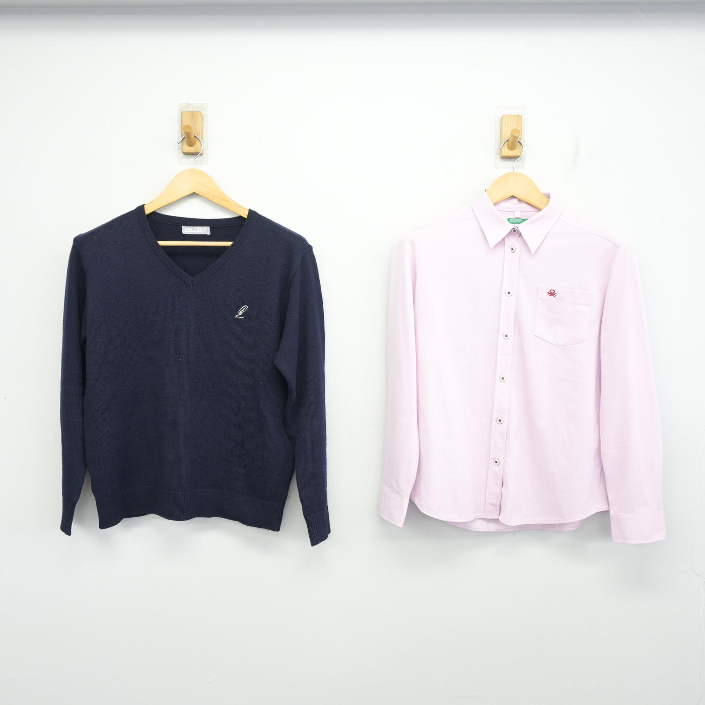 【中古】大阪府 大阪高等学校 女子制服 2点 (ニット・シャツ) sf097871