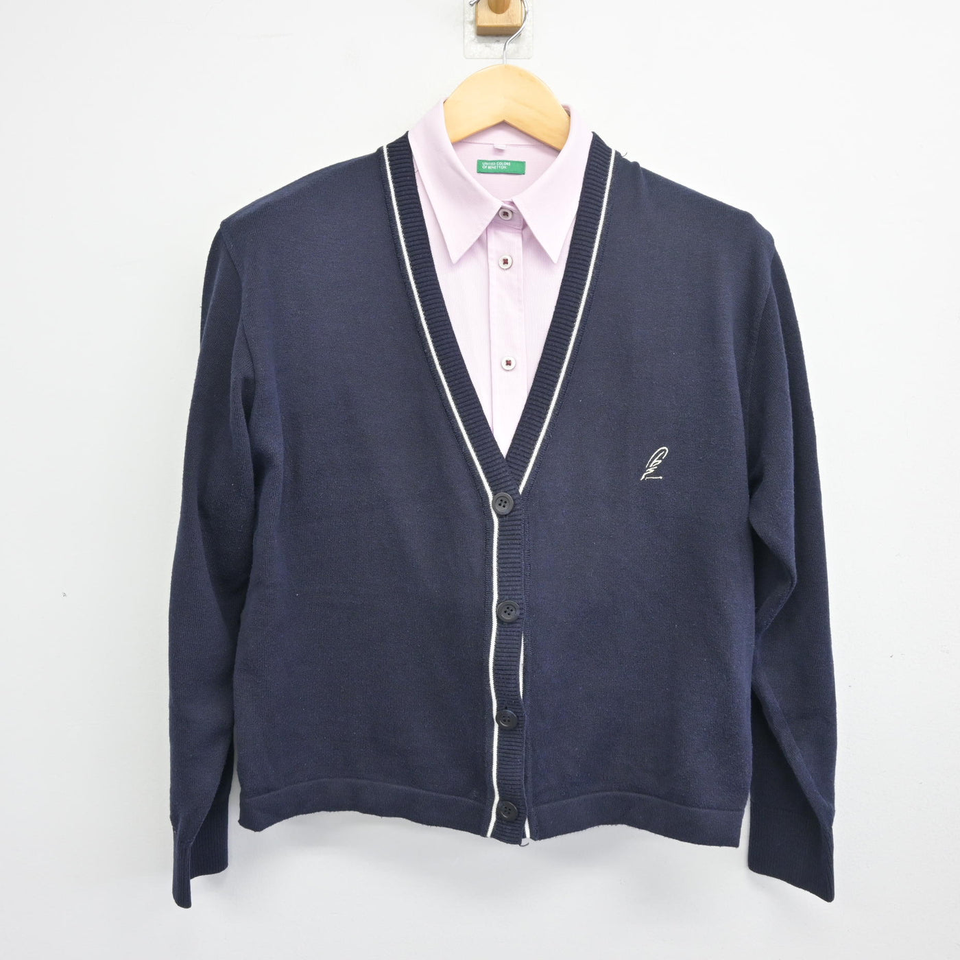 【中古】大阪府 大阪高等学校 女子制服 2点 (ニット・シャツ) sf097872