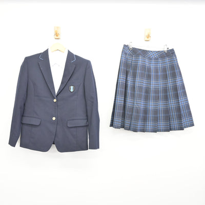 【中古】大阪府 歌島中学校 女子制服 3点 (ブレザー・シャツ・スカート) sf097878