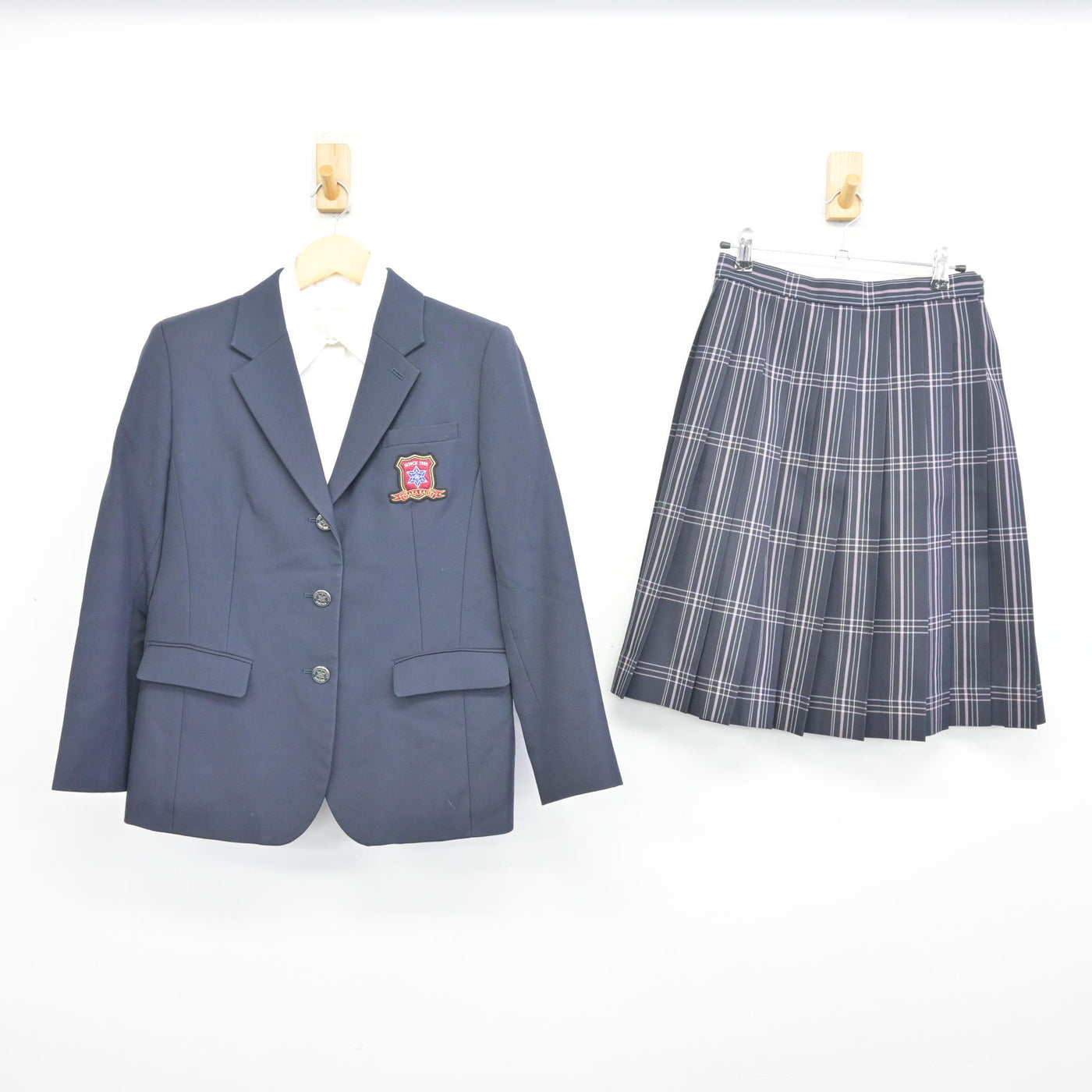 【中古】大阪府 大阪偕星学園高等学校 女子制服 3点 (ブレザー・シャツ・スカート) sf097883