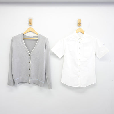 【中古】大阪府 大阪偕星学園高等学校 女子制服 2点 (ニット・シャツ) sf097886