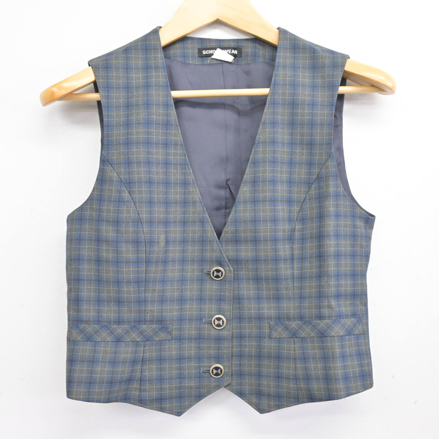 【中古】東京都 小平第三中学校 女子制服 2点 (ベスト・スカート) sf097892