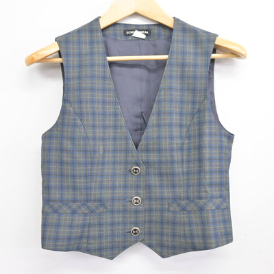 【中古】東京都 小平第三中学校 女子制服 2点 (ベスト・スカート) sf097892