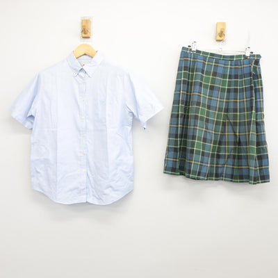 【中古】神奈川県 聖セシリア女子高等学校 女子制服 2点 (シャツ・スカート) sf097896