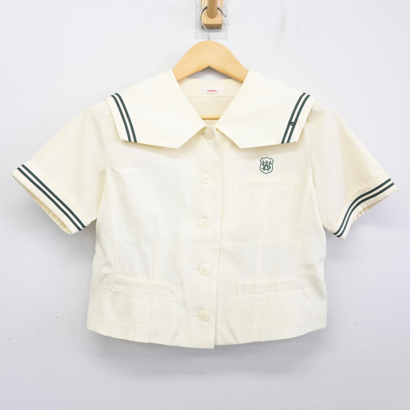 【中古】福岡県 西南学院中学校 女子制服 3点 (ニット・セーラー服・スカート) sf097900