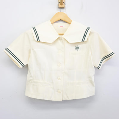 【中古】福岡県 西南学院中学校 女子制服 3点 (ニット・セーラー服・スカート) sf097900