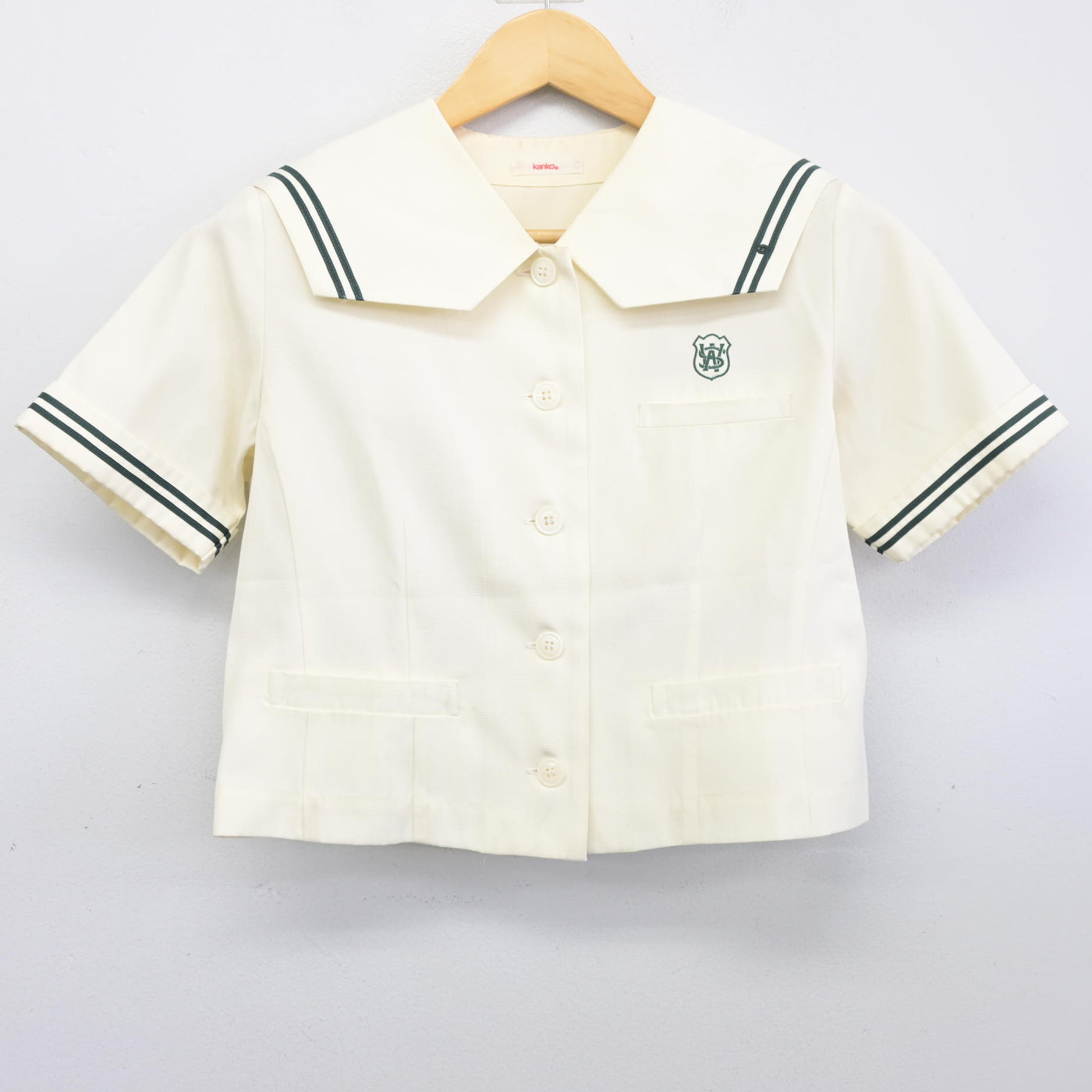 【中古】福岡県 西南学院中学校 女子制服 2点 (セーラー服・スカート) sf097901