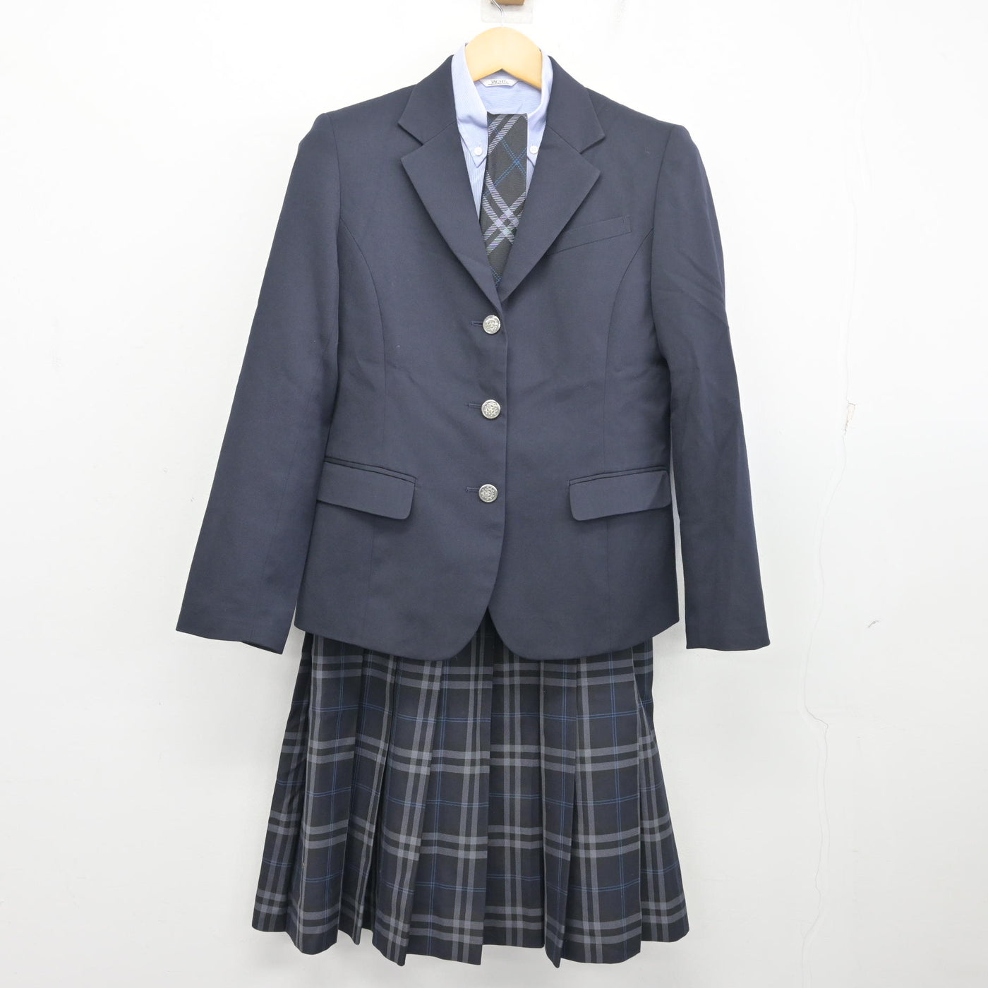 【中古】神奈川県 橘学苑高等学校 女子制服 4点 (ブレザー・シャツ・スカート) sf097902